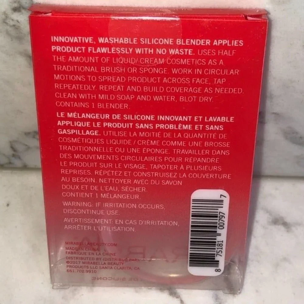Mirabella Beauty  Flawless Silicone Makeup Blender Washable Reusable New In Pack